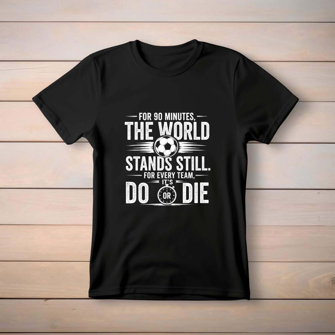 FOR 90 MINUTES THE WORLD STANDS STILL. FOR EVERY TEAM, IT'S DO OR DIE