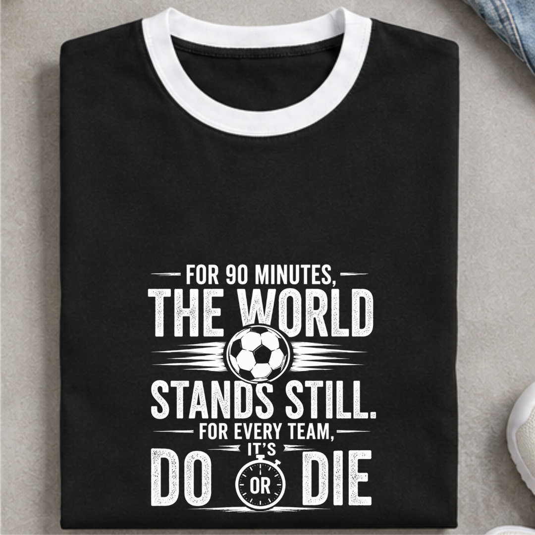 FOR 90 MINUTES THE WORLD STANDS STILL. FOR EVERY TEAM, IT'S DO OR DIE