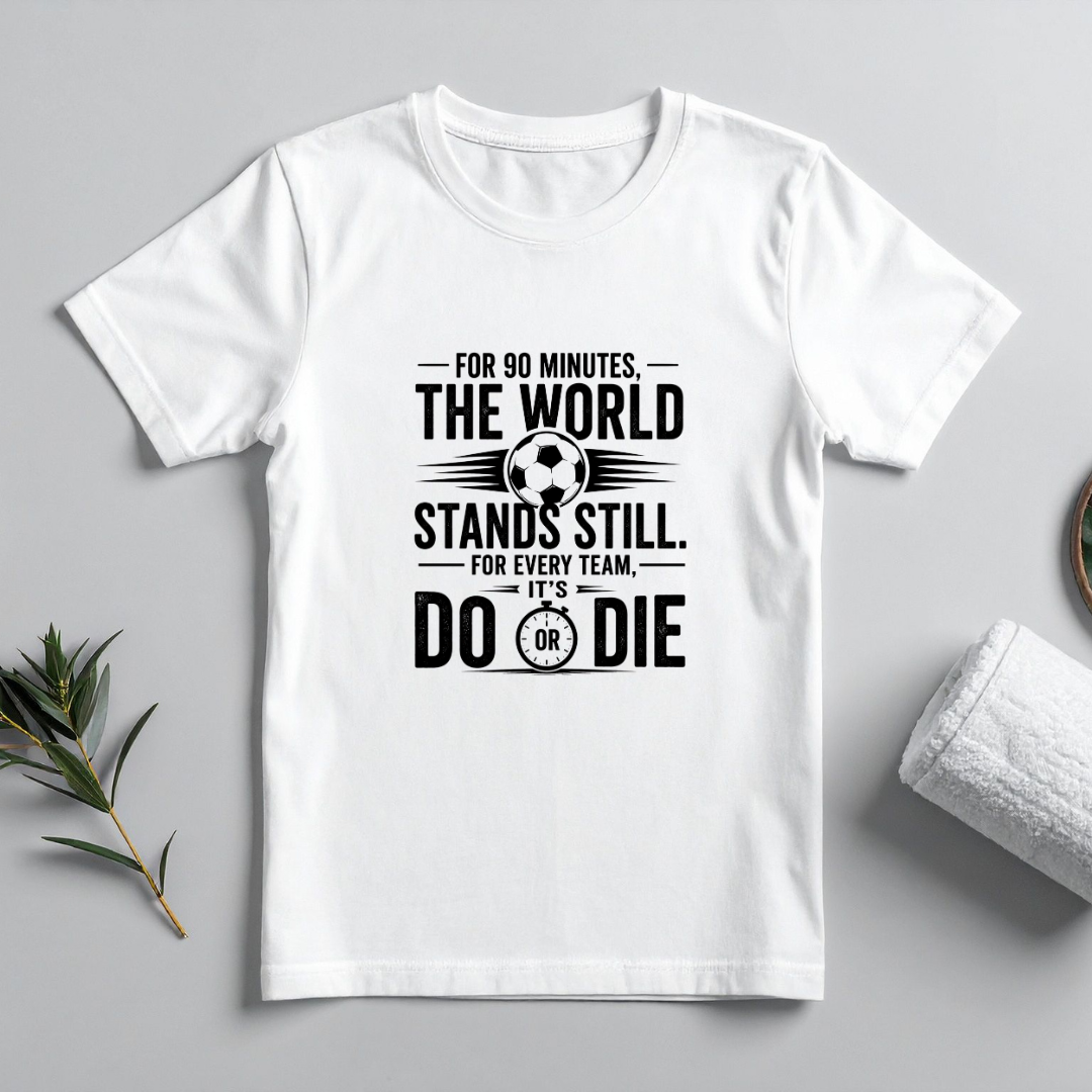 FOR 90 MINUTES THE WORLD STANDS STILL. FOR EVERY TEAM, IT'S DO OR DIE