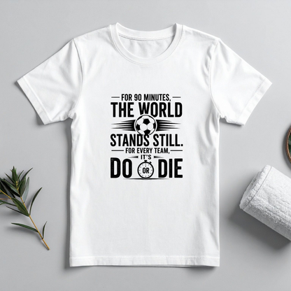FOR 90 MINUTES THE WORLD STANDS STILL. FOR EVERY TEAM, IT'S DO OR DIE