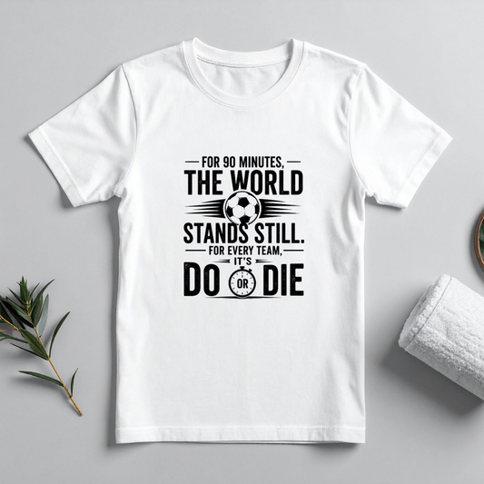 FOR 90 MINUTES THE WORLD STANDS STILL. FOR EVERY TEAM, IT'S DO OR DIE