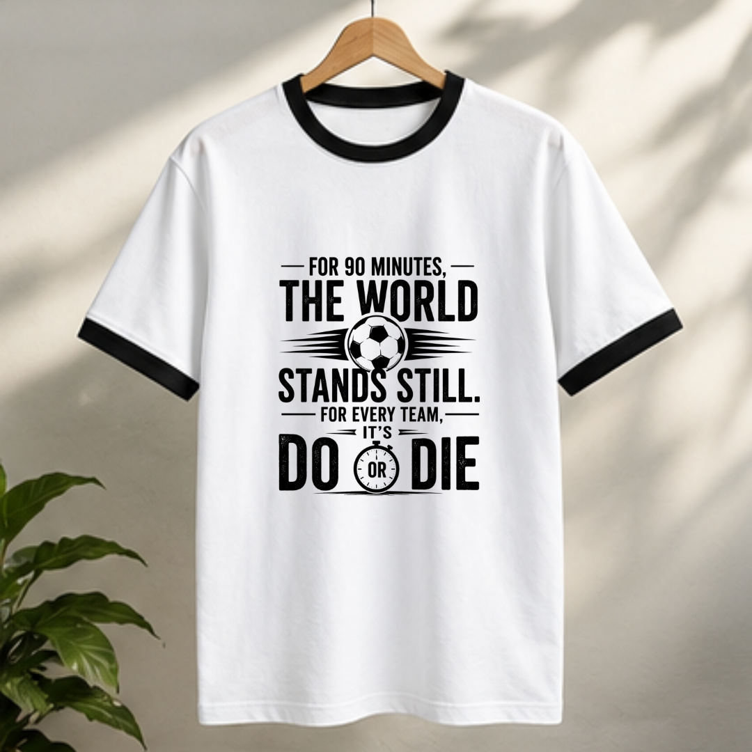 FOR 90 MINUTES THE WORLD STANDS STILL. FOR EVERY TEAM, IT'S DO OR DIE
