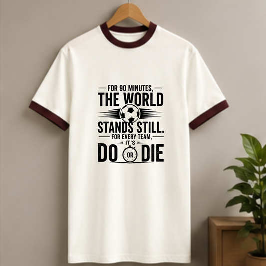 FOR 90 MINUTES THE WORLD STANDS STILL. FOR EVERY TEAM, IT'S DO OR DIE