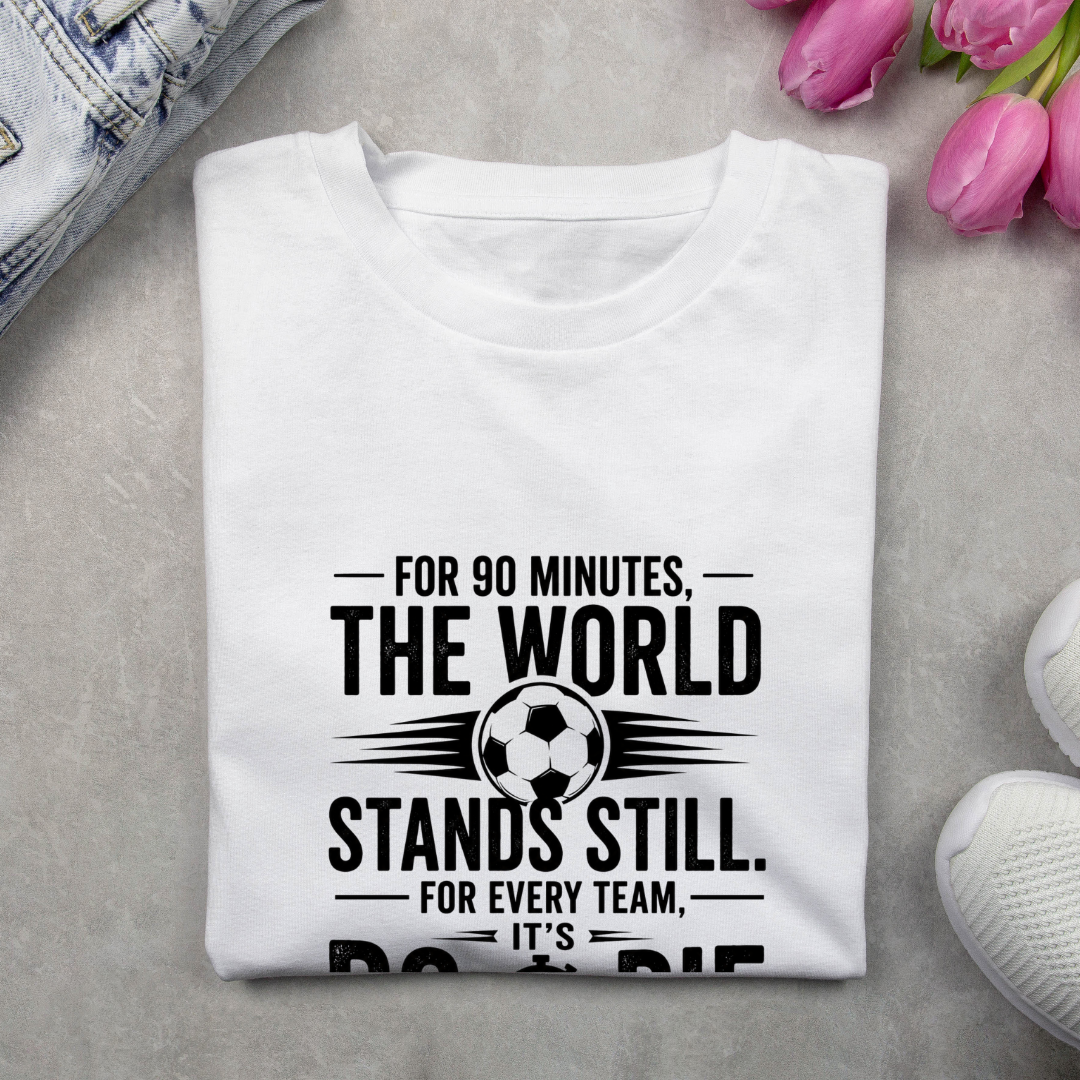 FOR 90 MINUTES THE WORLD STANDS STILL. FOR EVERY TEAM, IT'S DO OR DIE
